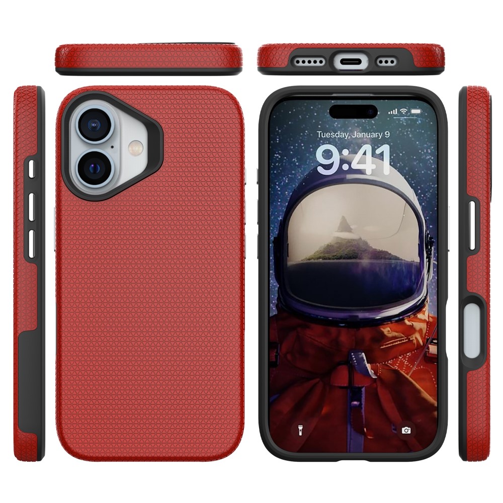  iPhone 16 Plus Skal Xtreme Shockproof Hybrid Röd
