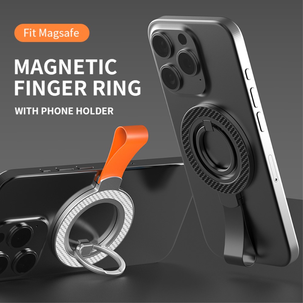 MagSafe Magnetisk Ring Hållare/Stativ Svart