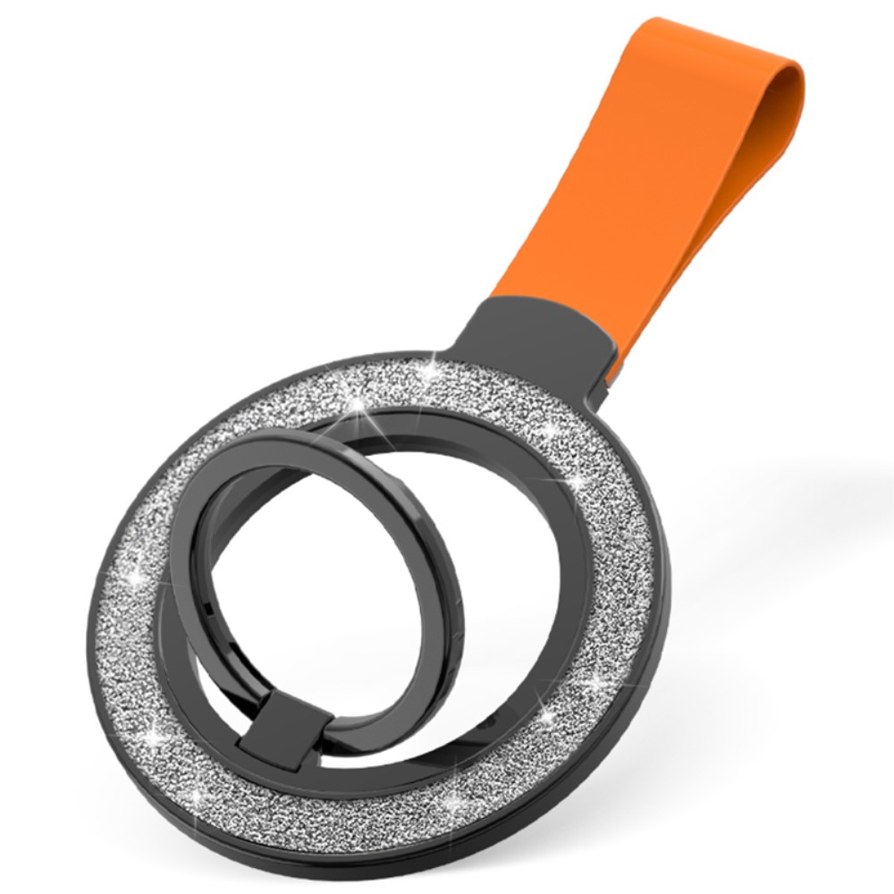  Magnetisk MagSafe Ring Hållare Glitter Silver