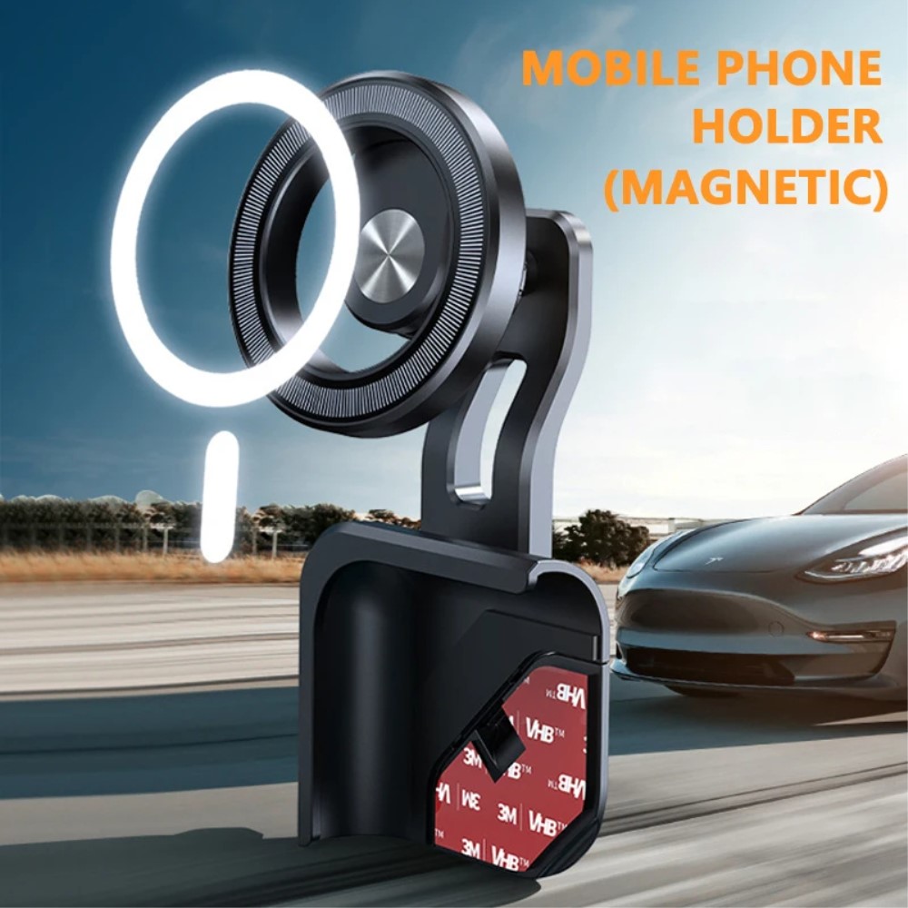  Tesla Model 3/Y Magnetisk MagSafe Mobilhållare För Skärm Grå