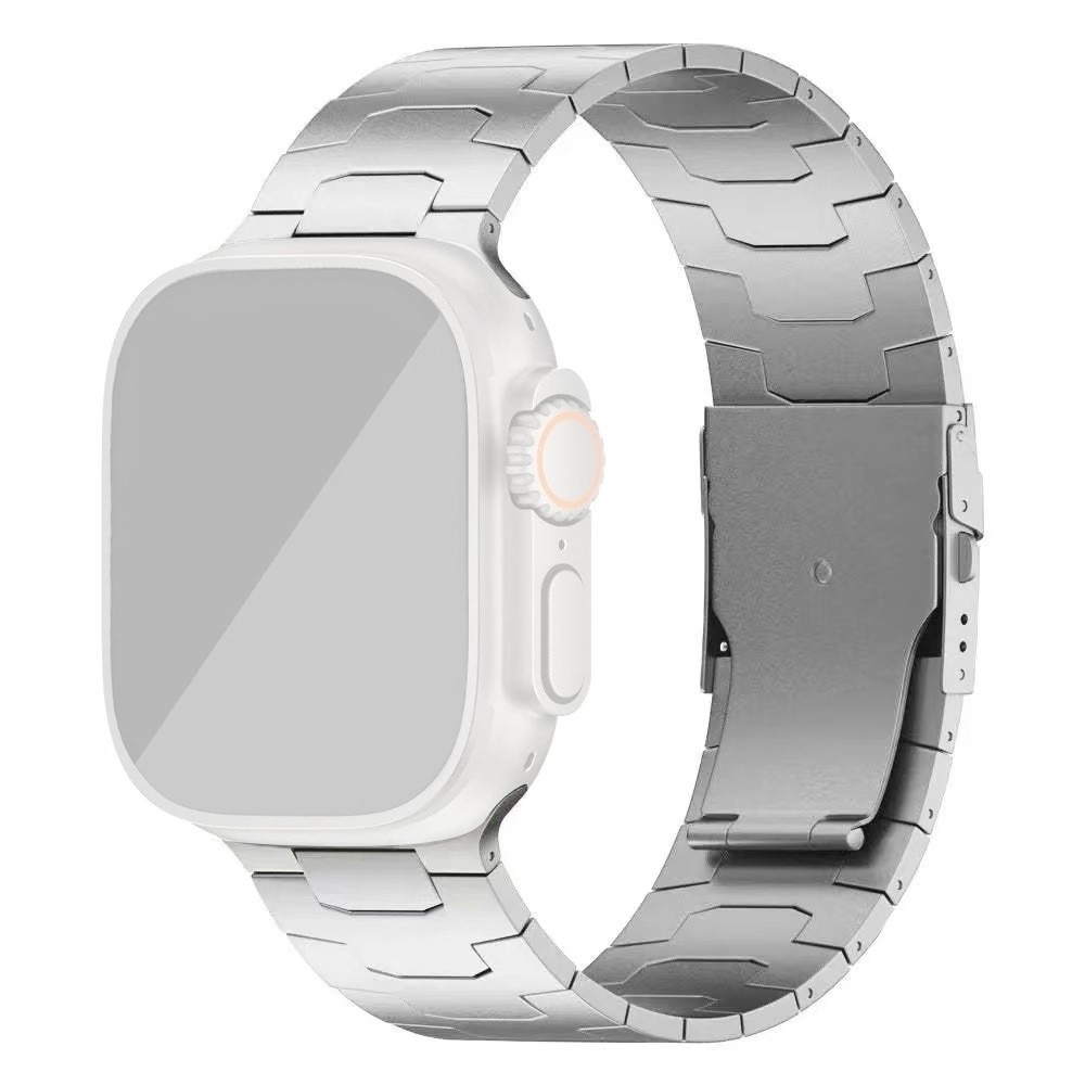  Apple Watch 42/44/45/46/49 mm Klockarmband Metall Silver