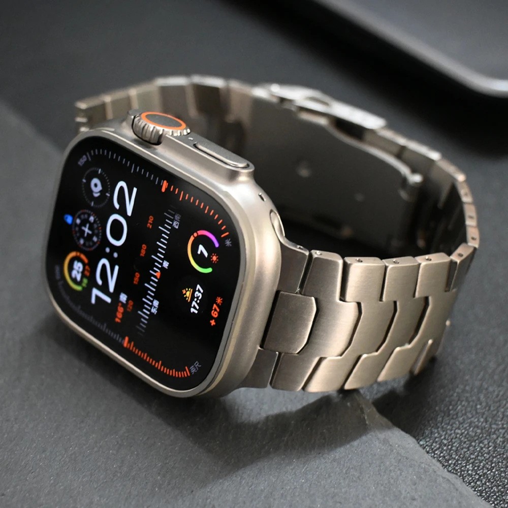  Apple Watch 42/44/45/46/49 mm Klockarmband Metall Silver