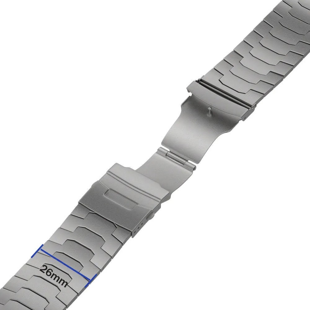  Apple Watch 42/44/45/46/49 mm Klockarmband Metall Svart