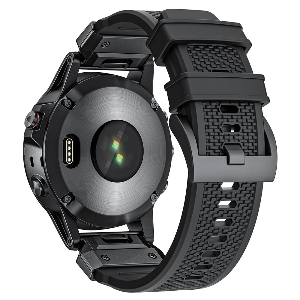  Fenix 5/5X/6X/7X 26 mm Klockarmband Robust Svart