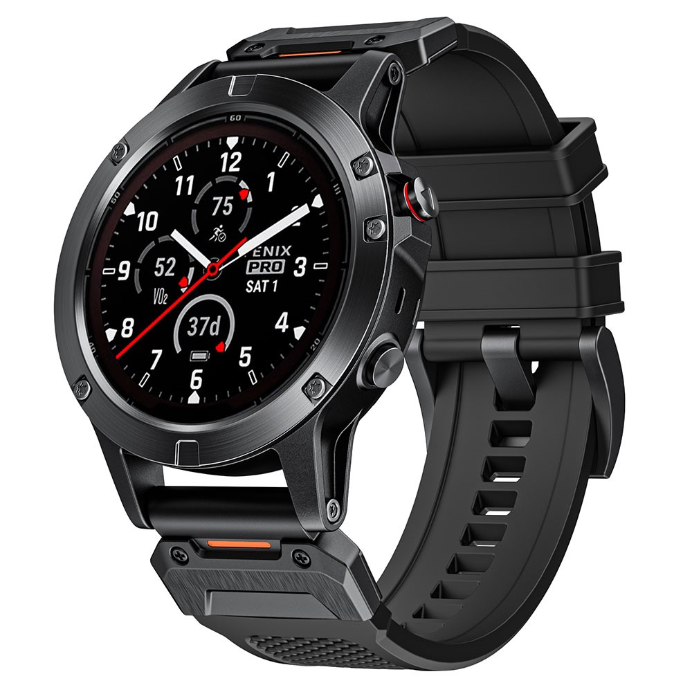  Fenix 5/5X/6X/7X 26 mm Klockarmband Robust Svart
