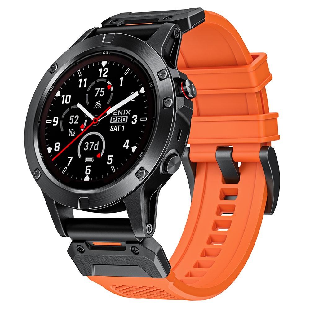 Fenix 5/5X/6X/7X 26 mm Klockarmband Robust Orange