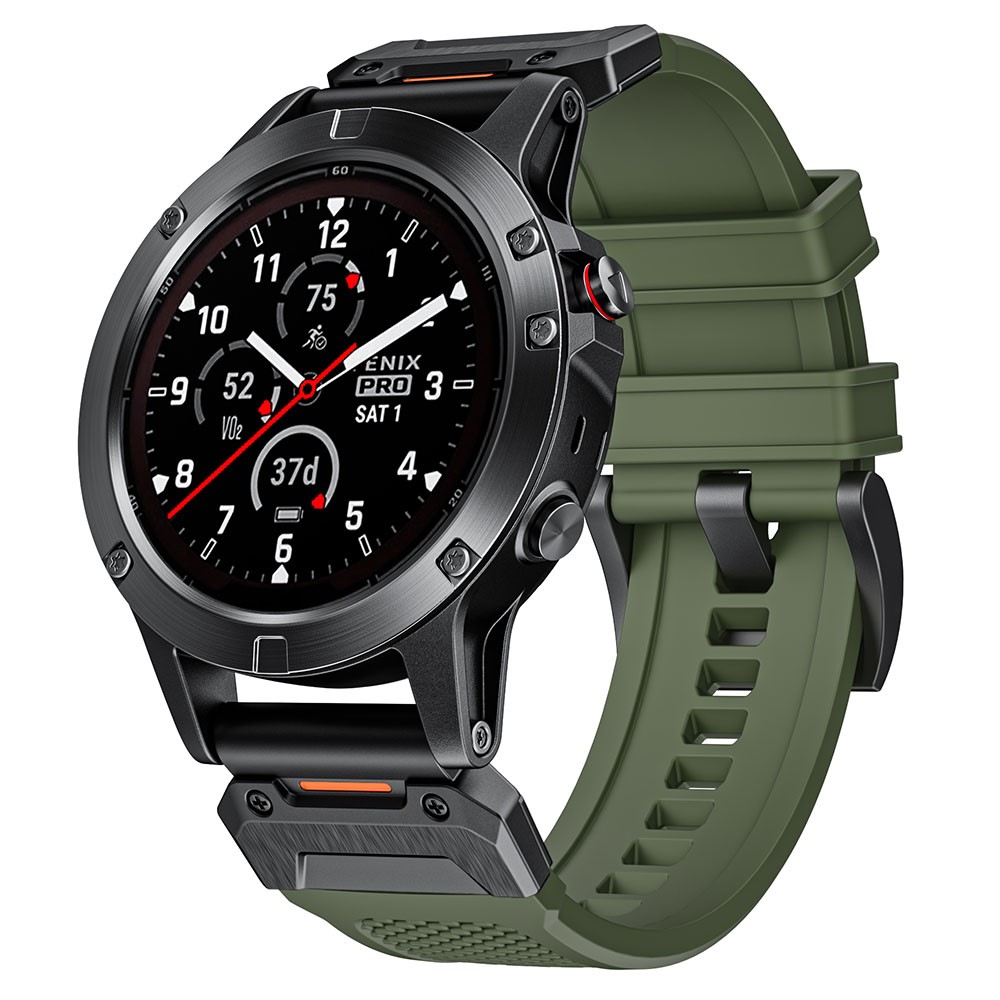  Fenix 5/5X/6X/7X 26 mm Klockarmband Robust Grön