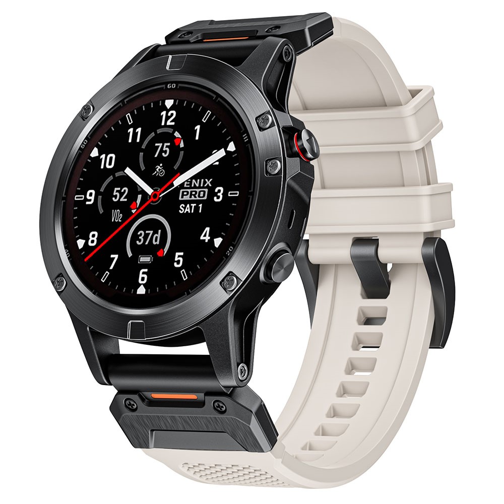  Fenix 5/5X/6X/7X 26 mm Klockarmband Robust Beige