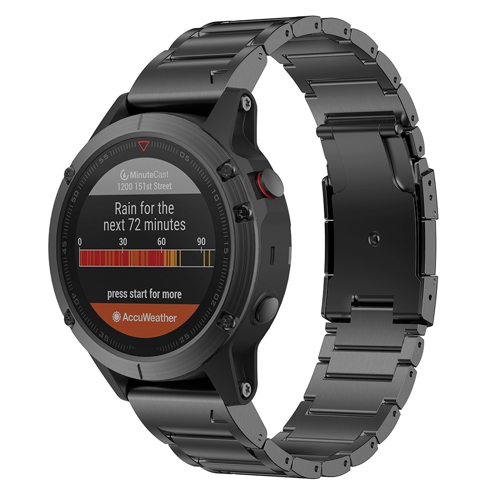 Klockarmband 26 mm Titanium Metall Svart