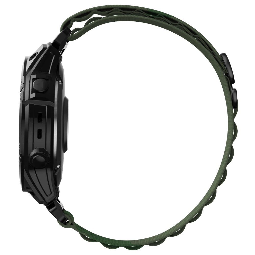  Klockarmband 26 mm Justerbart Nylon Grön