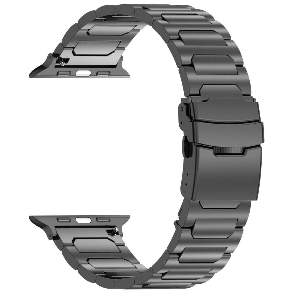  Apple Watch 42/44/45/46/49 mm Armband Metall Svart