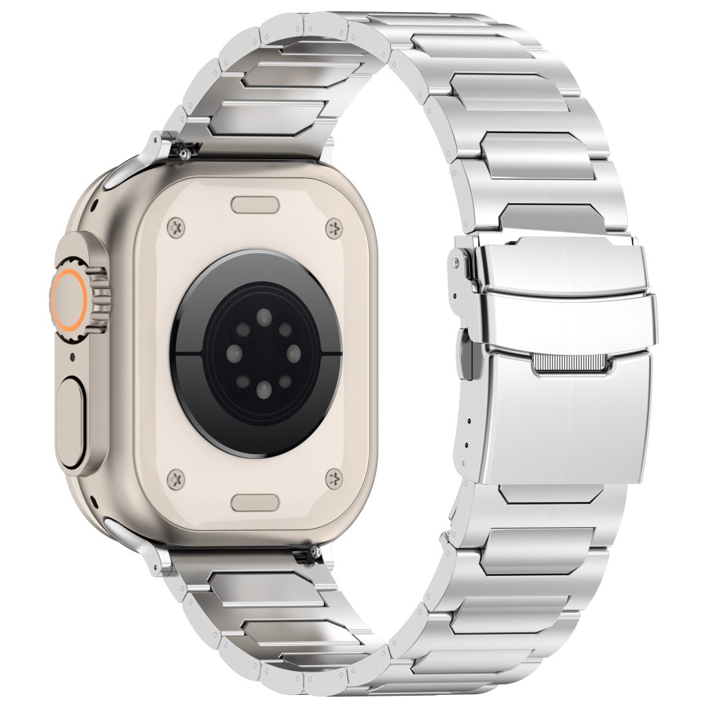  Apple Watch 42/44/45/46/49 mm Armband Metall Silver