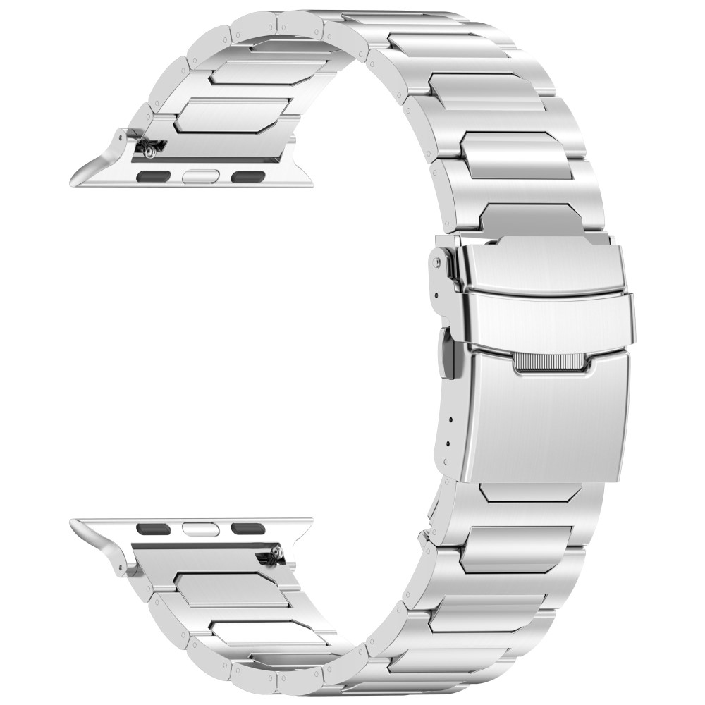  Apple Watch 42/44/45/46/49 mm Armband Metall Silver