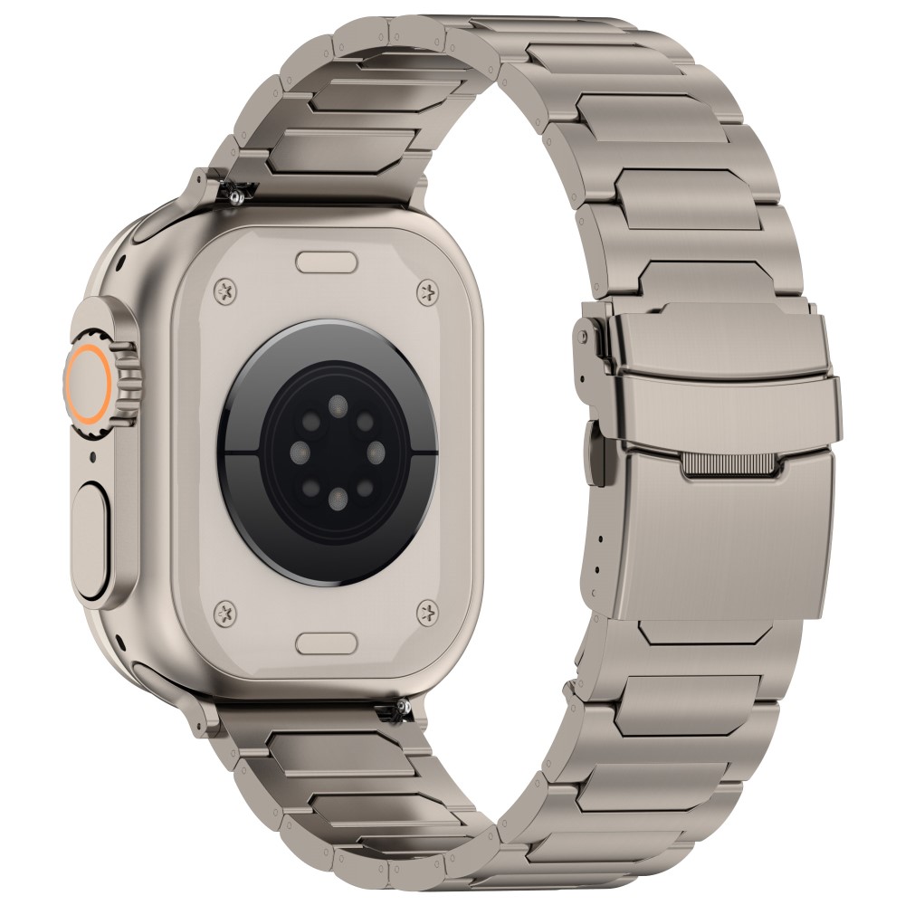  Apple Watch 42/44/45/46/49 mm Armband Metall Titanium