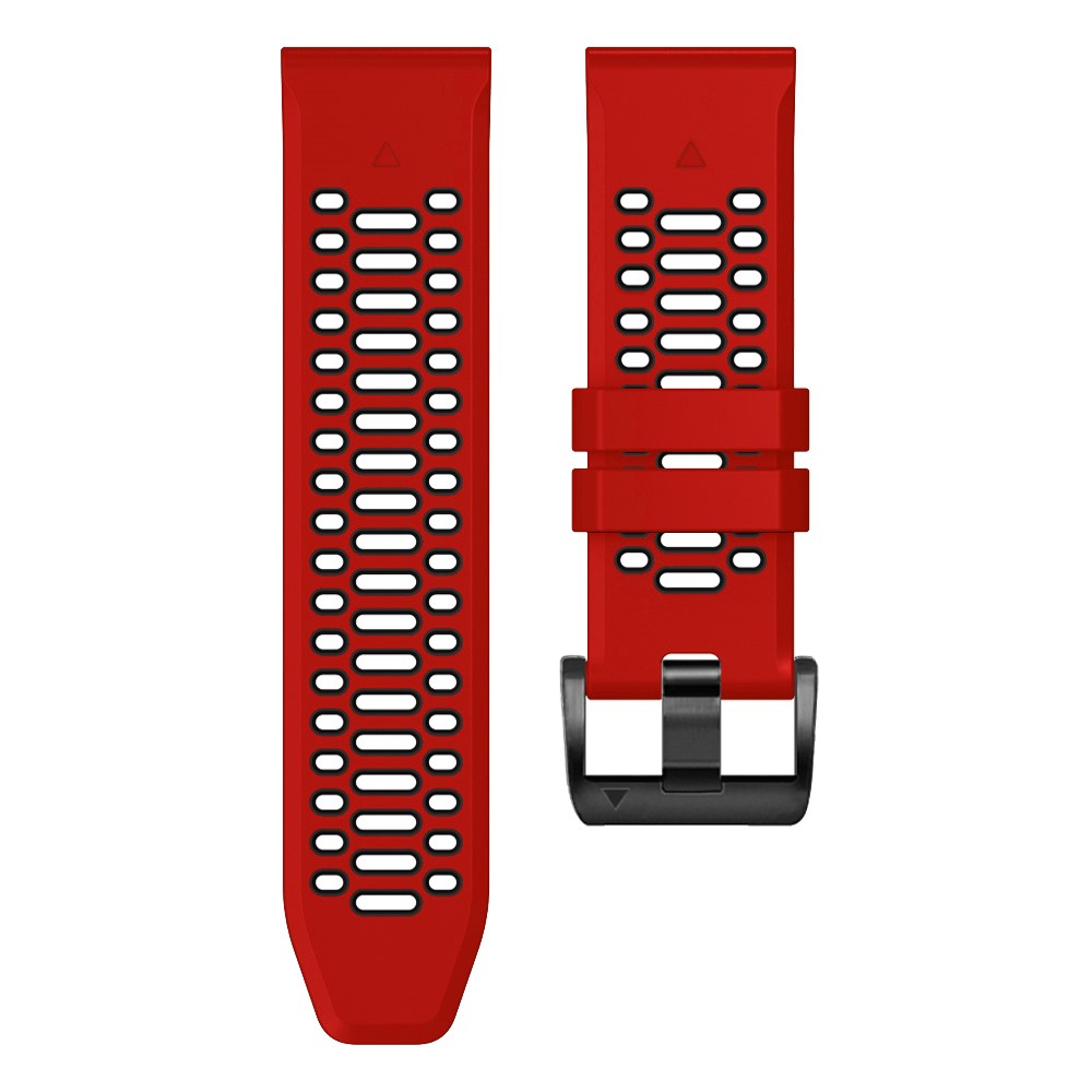  Klockarmband 26 mm Dual-Color Robust Röd/Svart