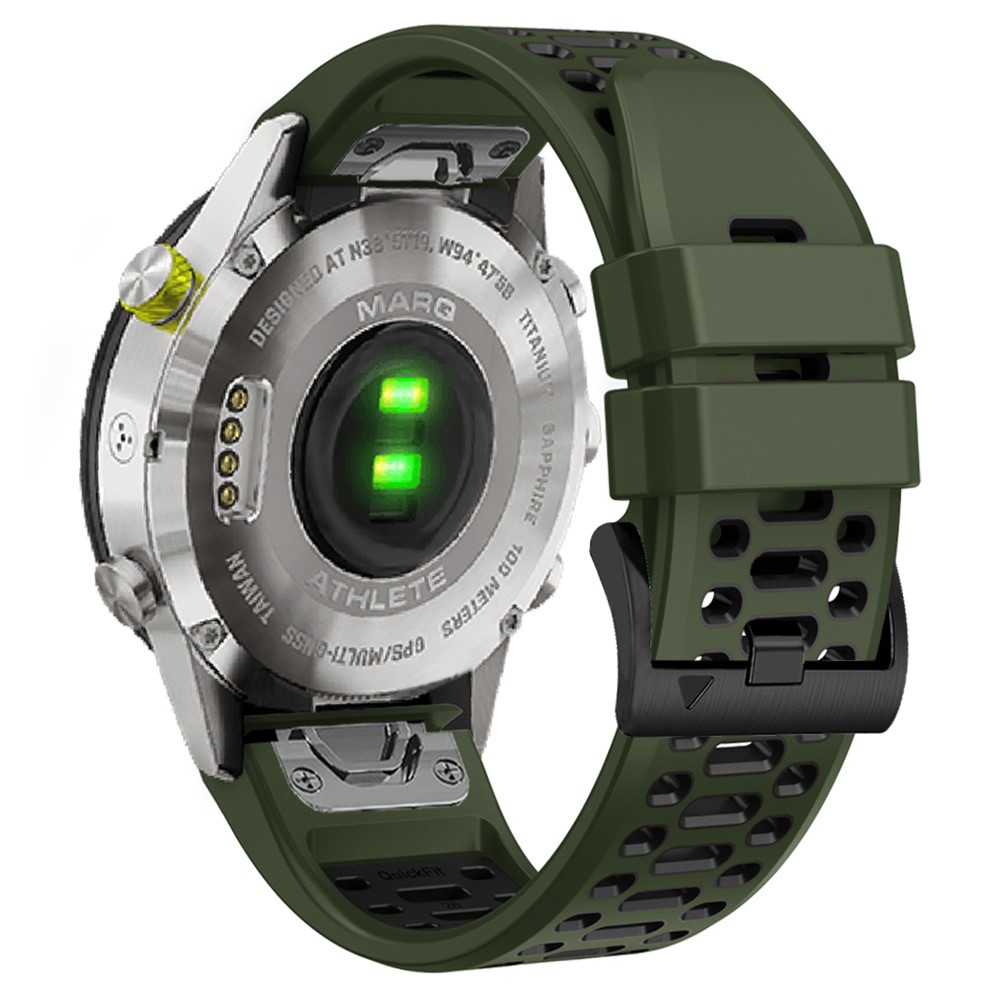  Klockarmband 26 mm Dual-Color Robust Grön/Svart