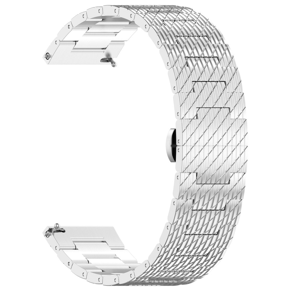  Klockarmband 22 mm Rostfritt Stål Silver