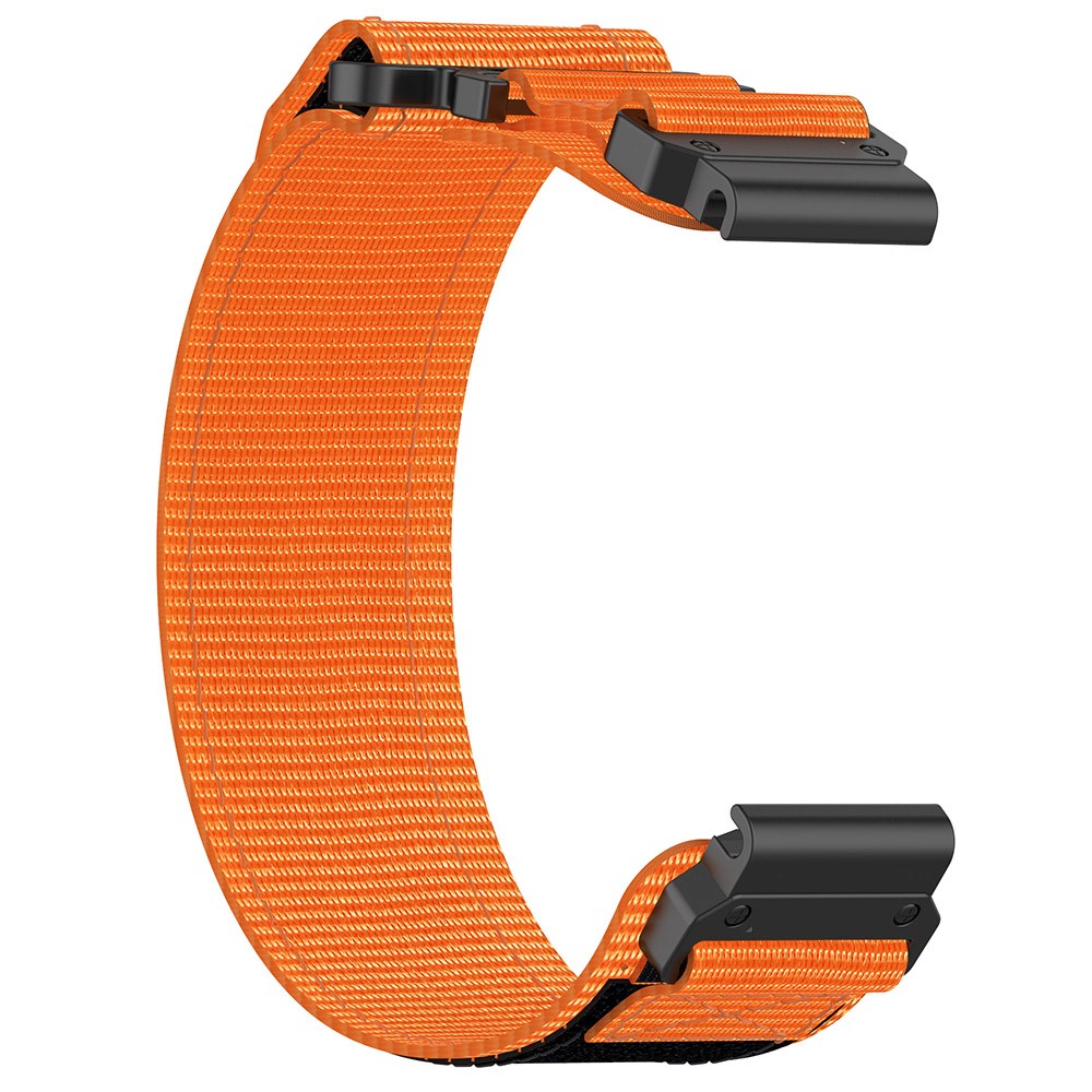  Klockarmband 26 mm Nylon Justerbart Orange/Svart
