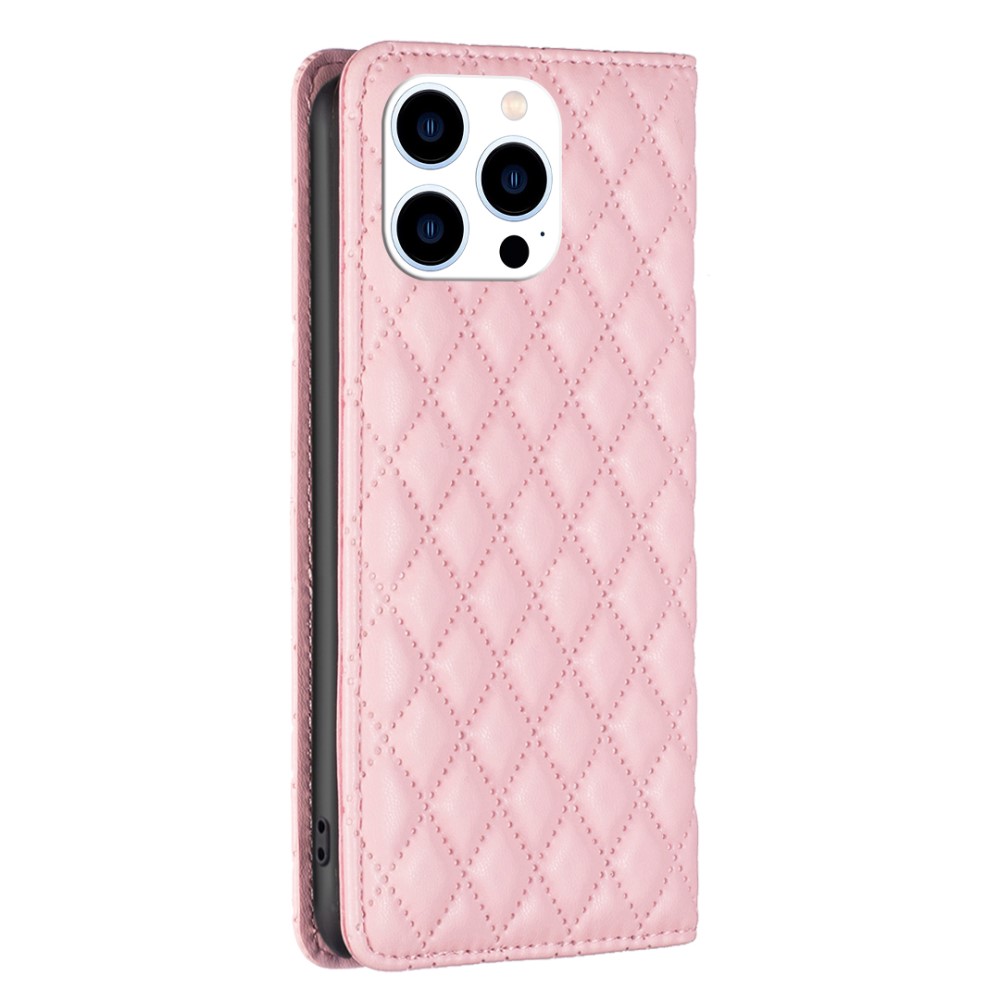 BINFEN BINFEN iPhone 16 Pro Max Fodral Diamond Flip Rosa