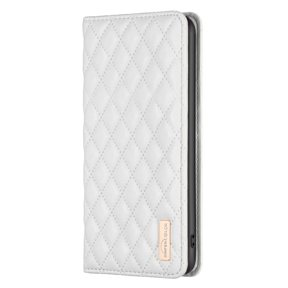 BINFEN BINFEN iPhone 16 Pro Max Fodral Diamond Flip Vit