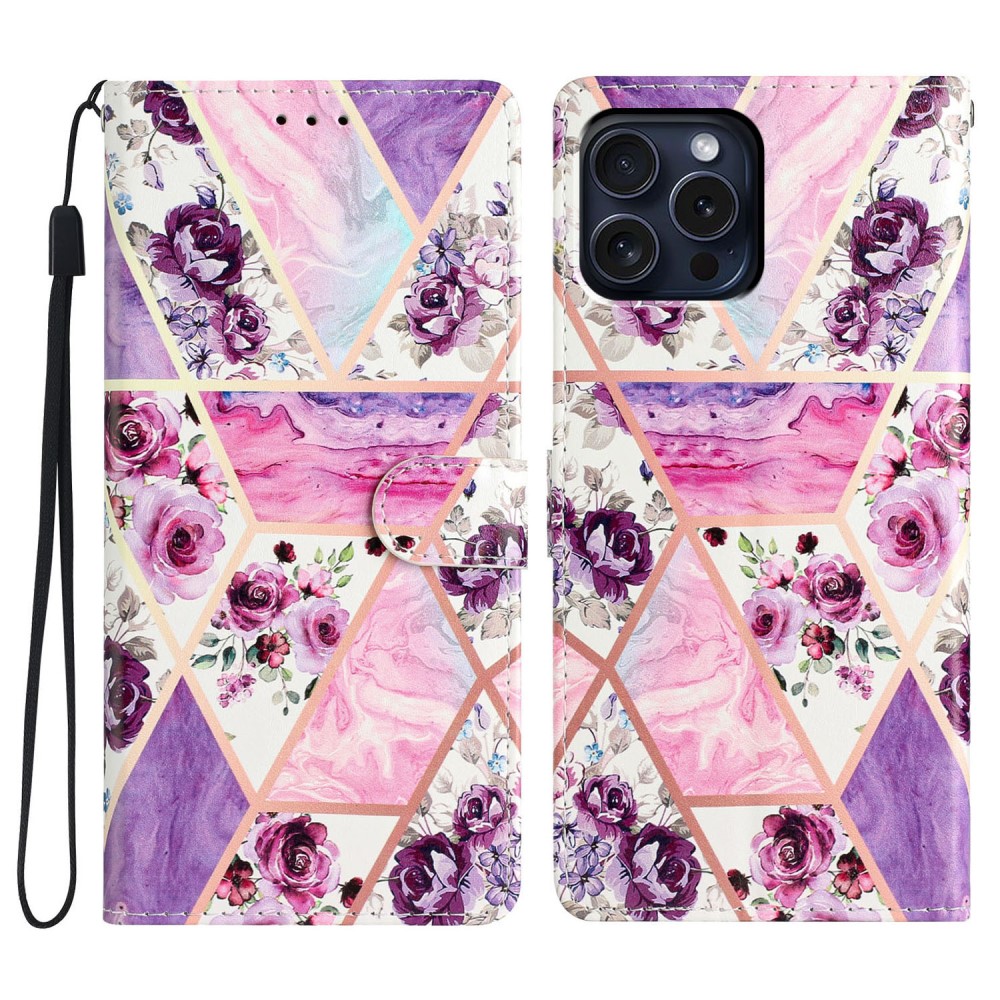  iPhone 16 Pro Max Fodral Marmor Rosa