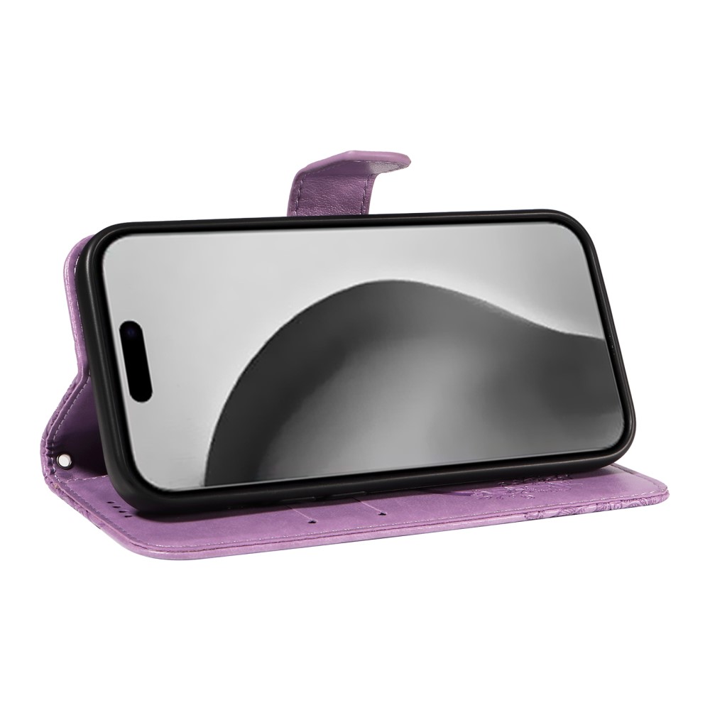  iPhone 16 Pro Max Fodral Fjäril Tryck Lila