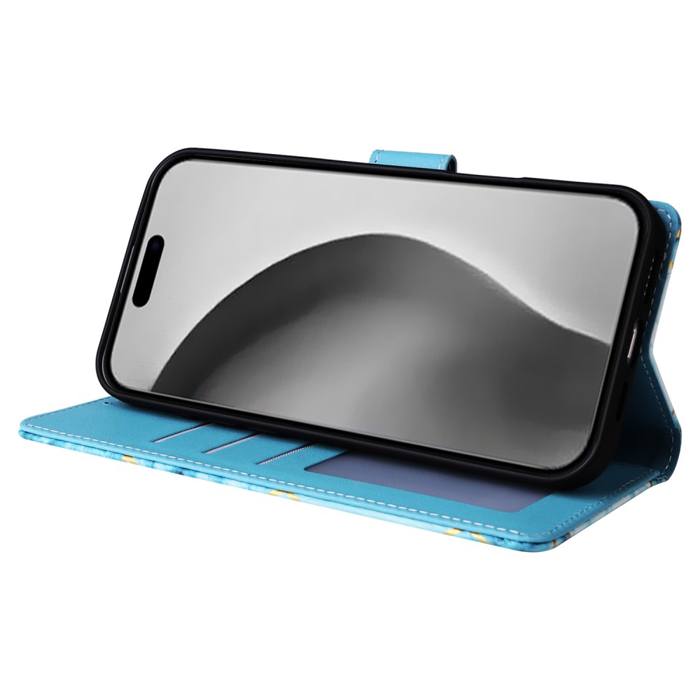  iPhone 16 Pro Max Fodral Marmor Tryck Blå