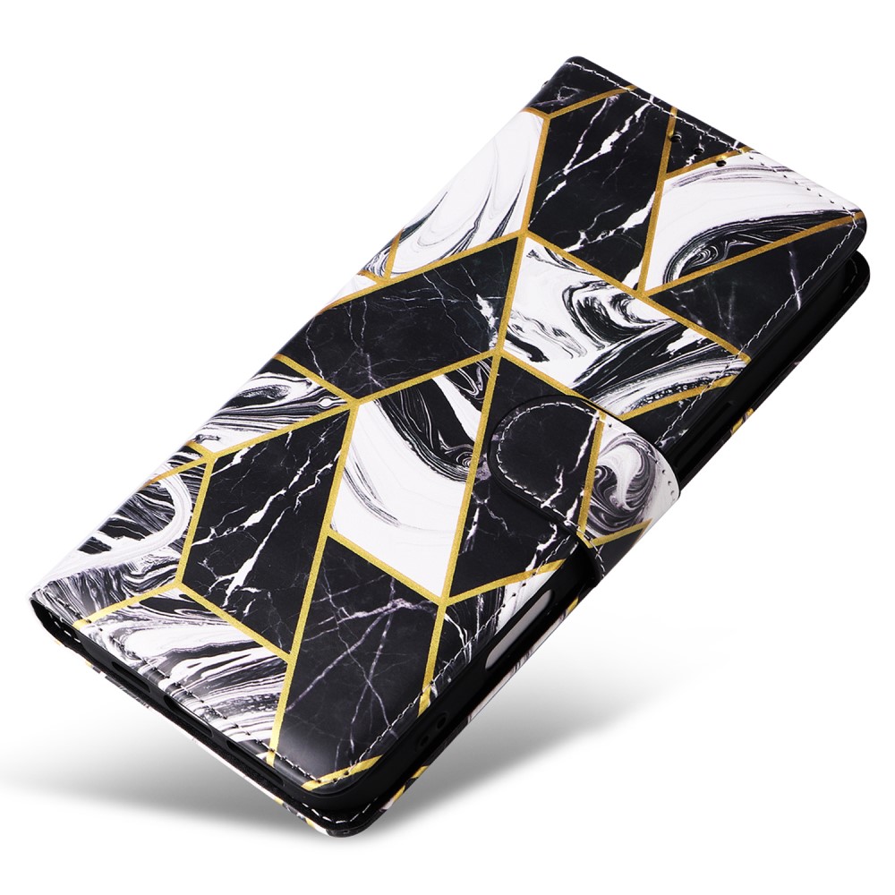  iPhone 16 Pro Max Fodral Marmor Tryck Svart