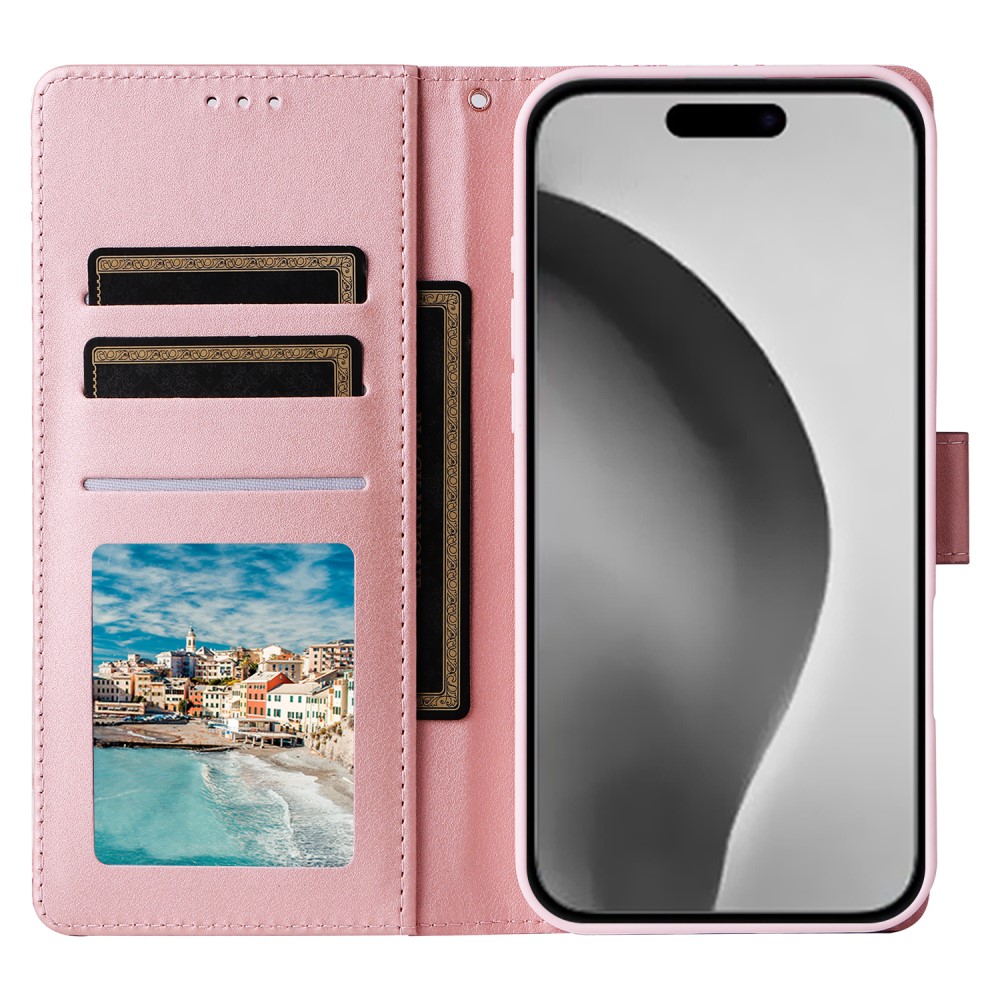  iPhone 16 Pro Max Fodral Marmor Tryck Rosa