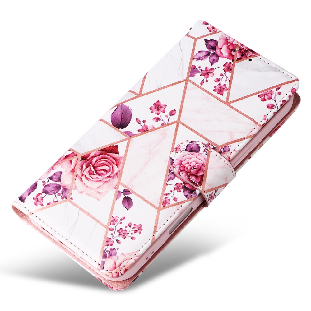  iPhone 16 Pro Max Fodral Marmor Tryck Rosa