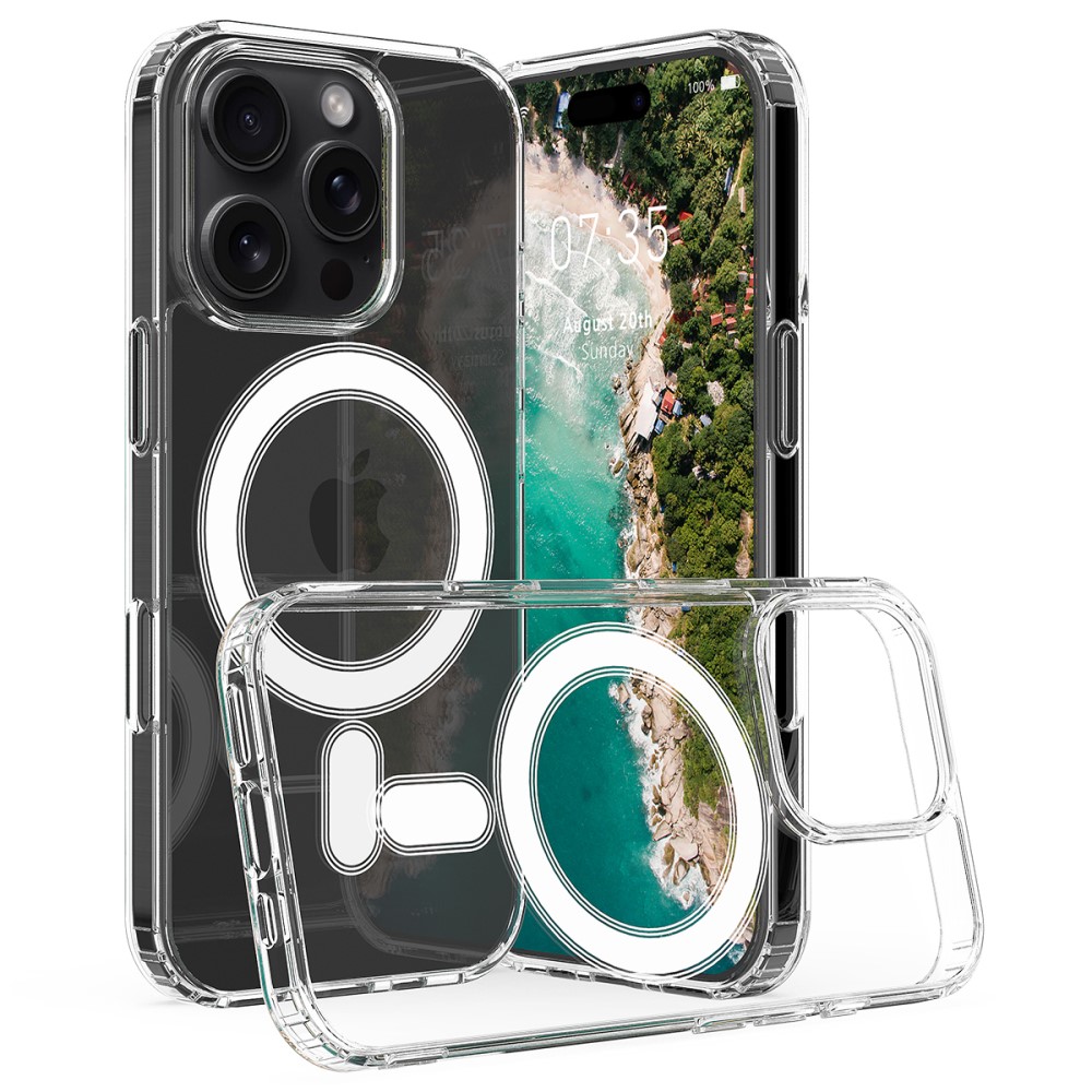  iPhone 16 Pro Max Skal Akryl/TPU MagSafe Transparent