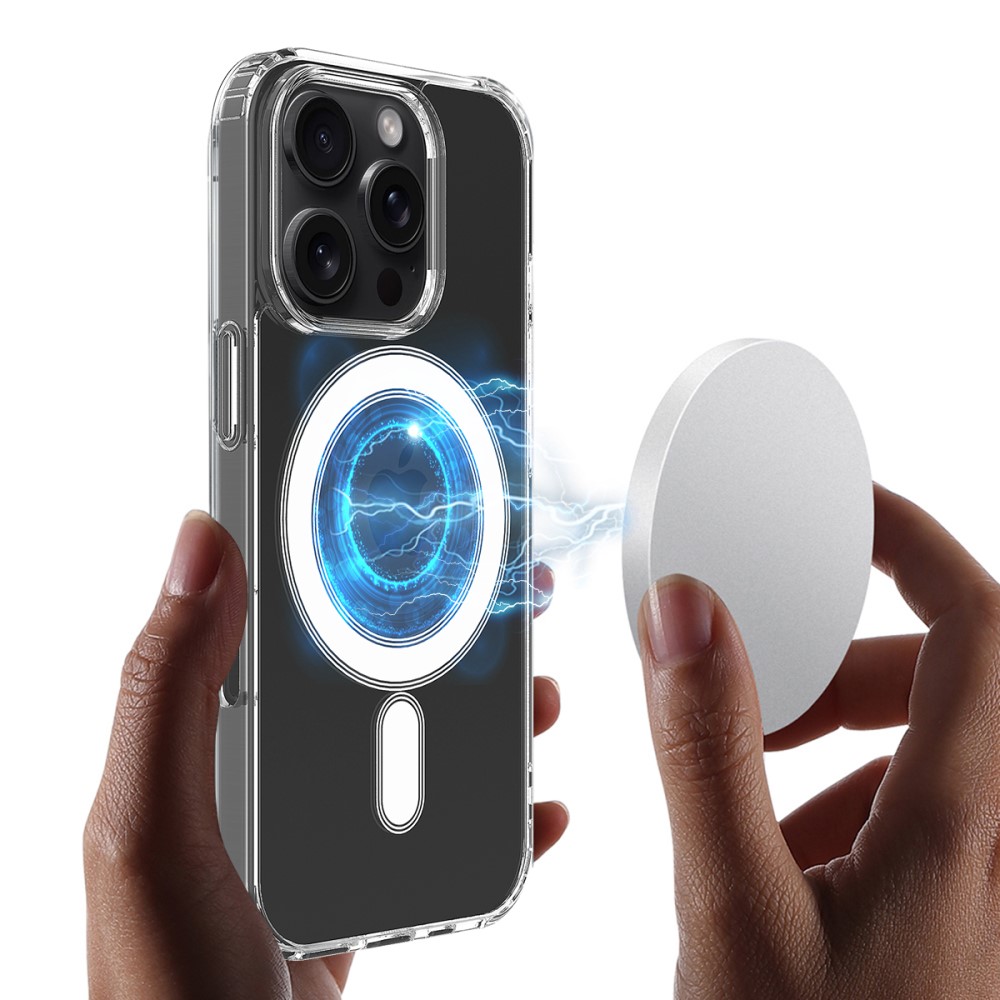  iPhone 16 Pro Max Skal Akryl/TPU MagSafe Transparent