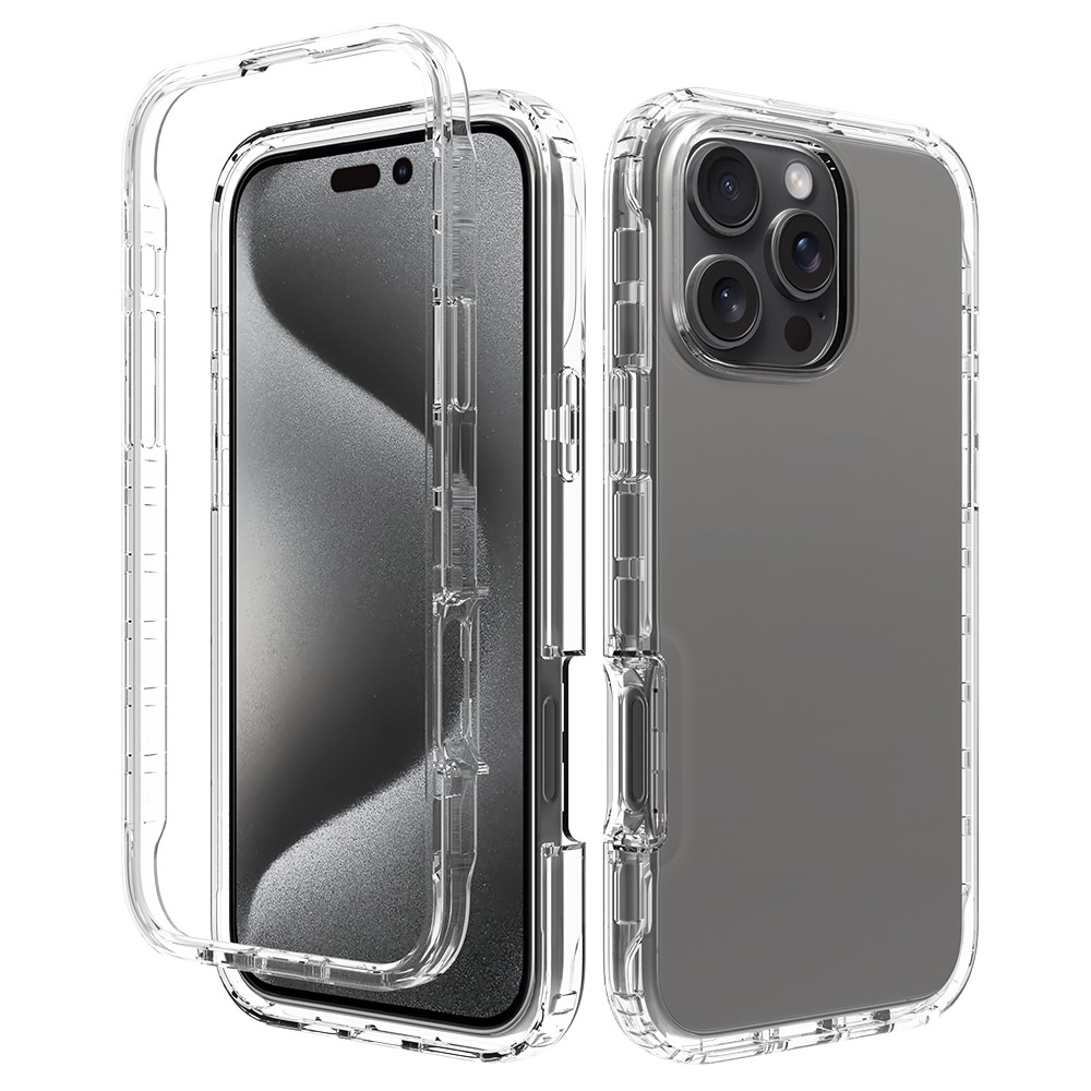  iPhone 16 Pro Max Skal 360 Hybrid Transparent