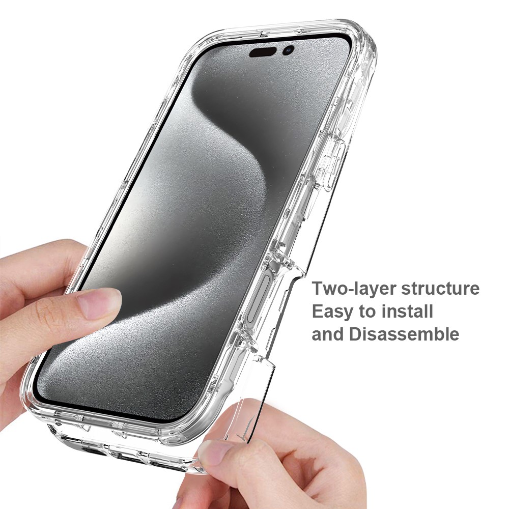  iPhone 16 Pro Max Skal 360 Hybrid Transparent