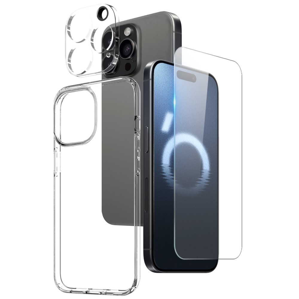 NORTHJO NORTHJO iPhone 16 Pro Max 3in1 Komplett Skydddspaket