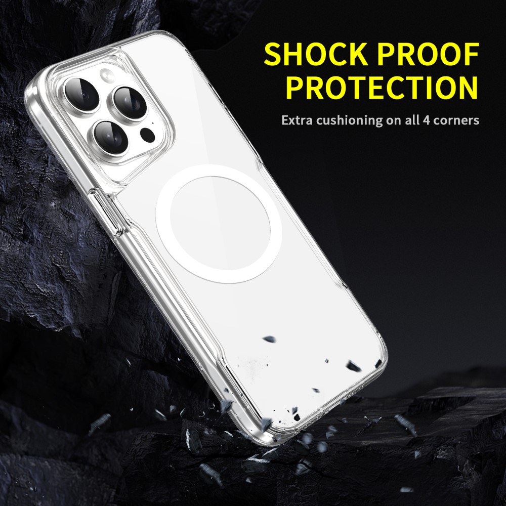  iPhone 16 Pro Max Skal MagSafe TPU/Akryl Transparent