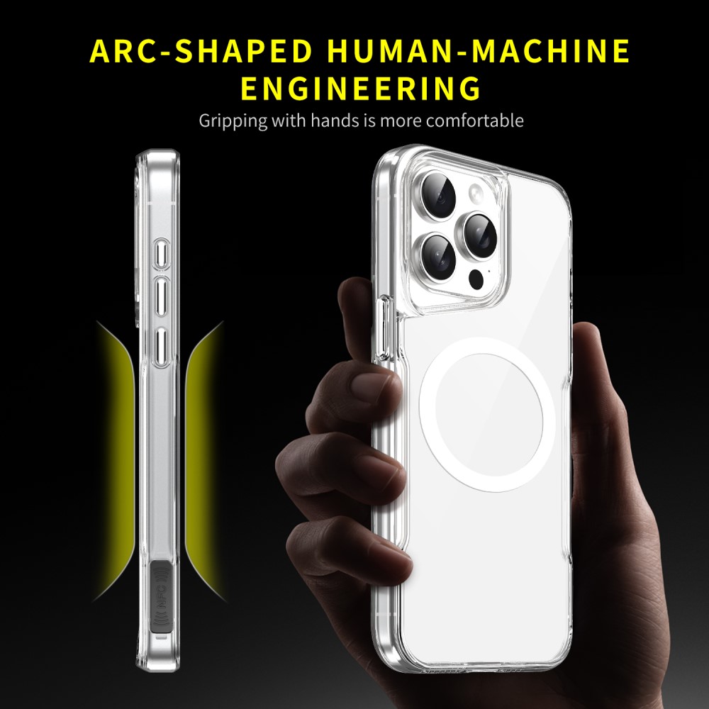  iPhone 16 Pro Max Skal MagSafe TPU/Akryl Transparent