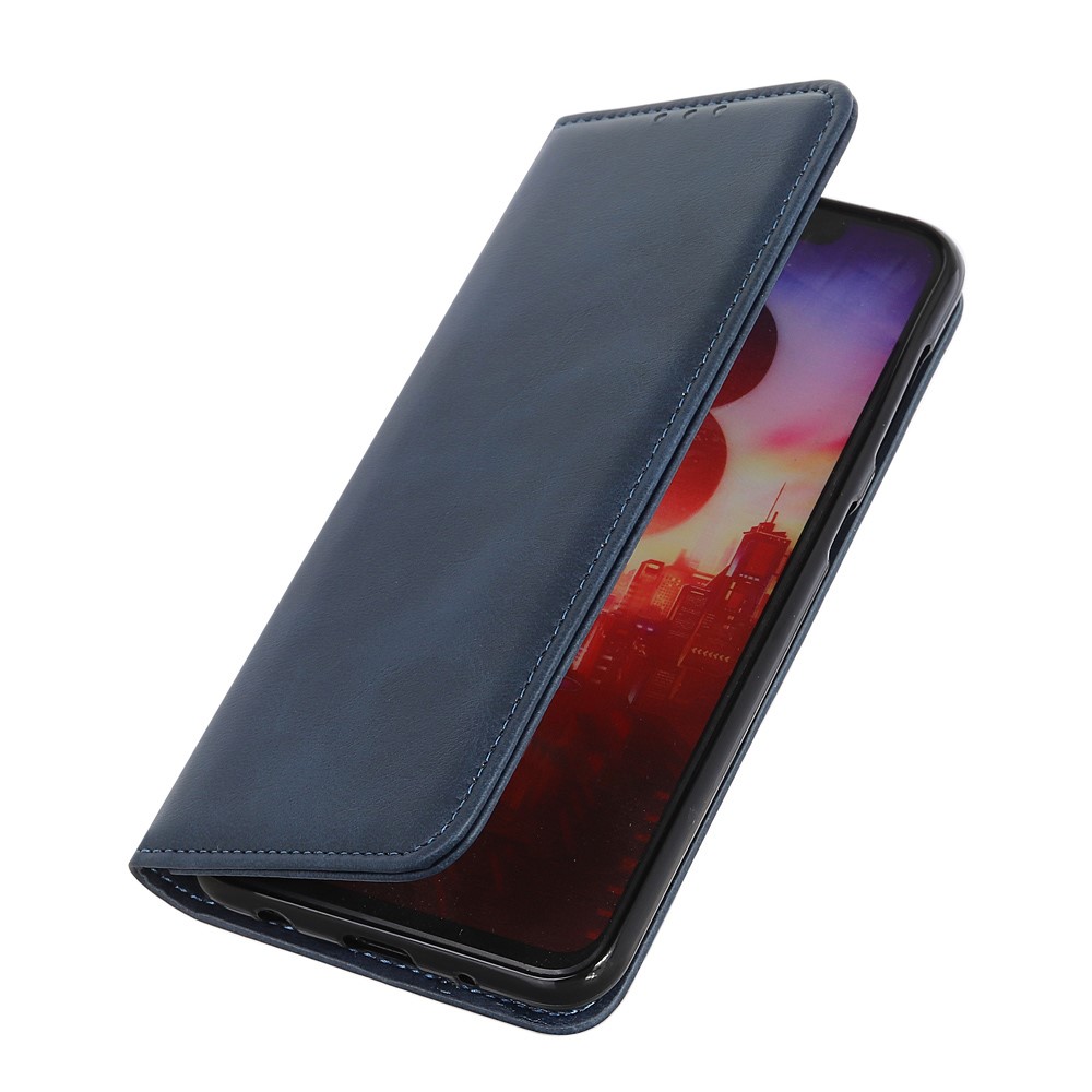  iPhone 16 Pro Max Fodral Läder Flip Mörk Blå