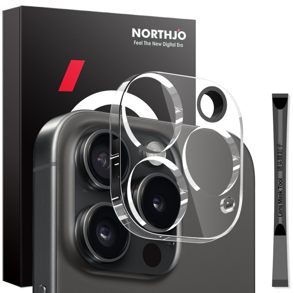 NORTHJO NORTHJO iPhone 16 Pro Max/16 Pro Linsskydd Härdat Glas