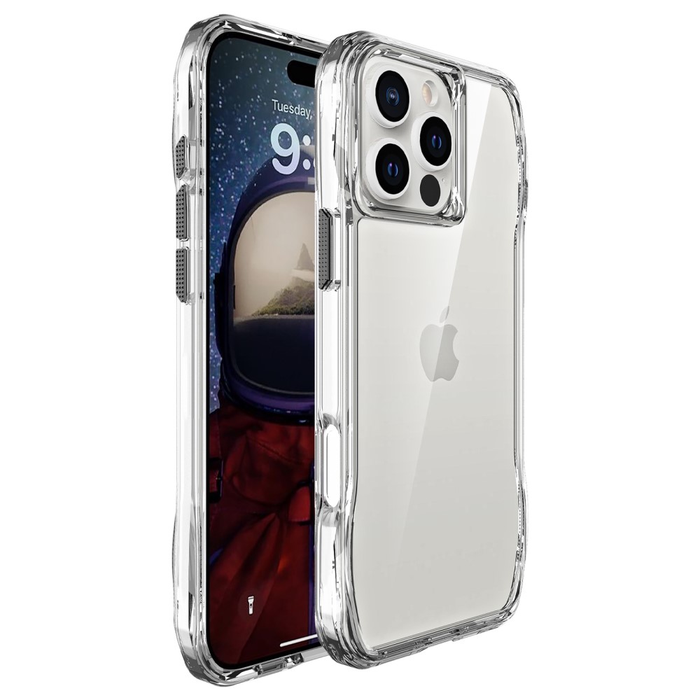  iPhone 16 Pro Max Skal Hybrid Transparent