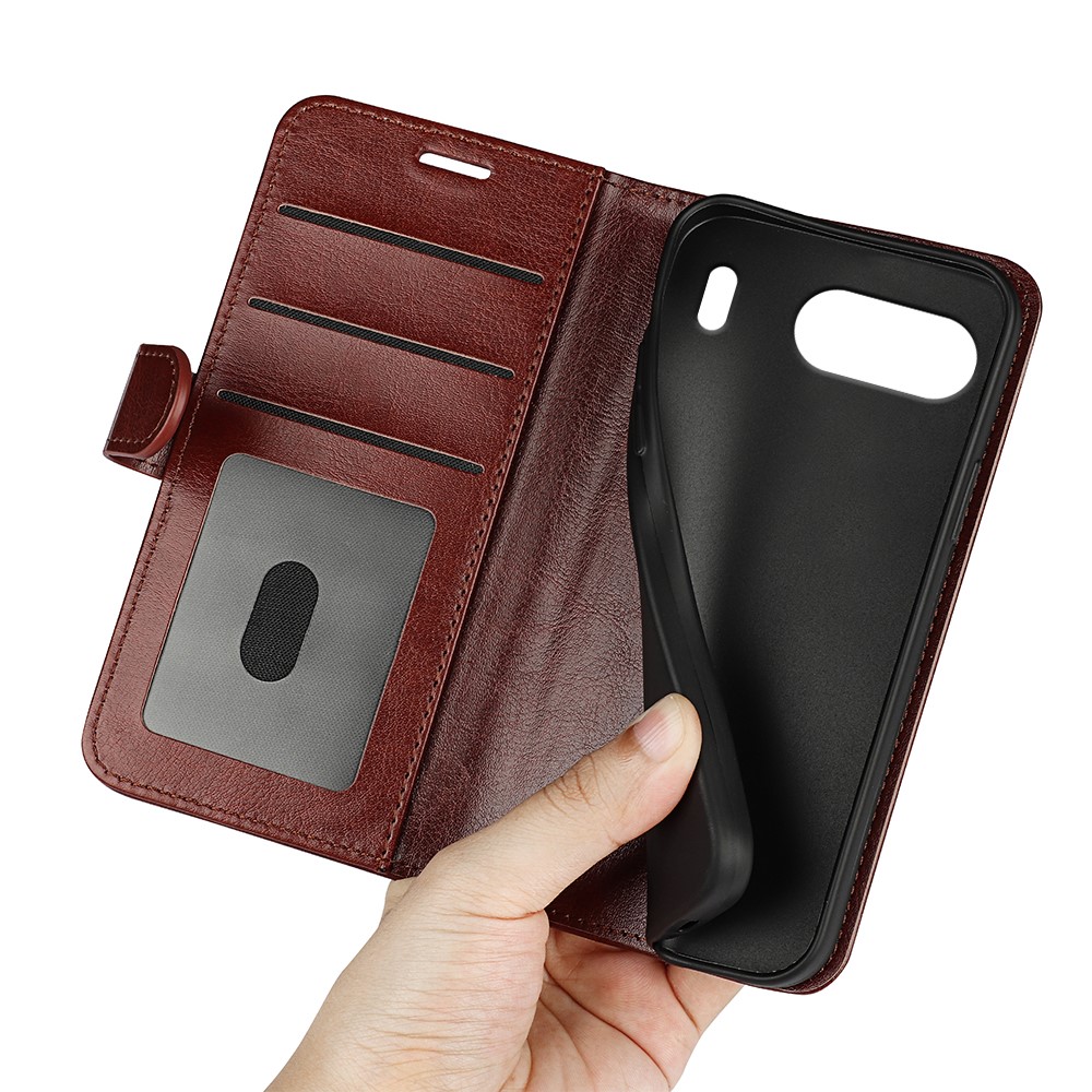  OnePlus Nord 4 Fodral Crazy Horse Brun