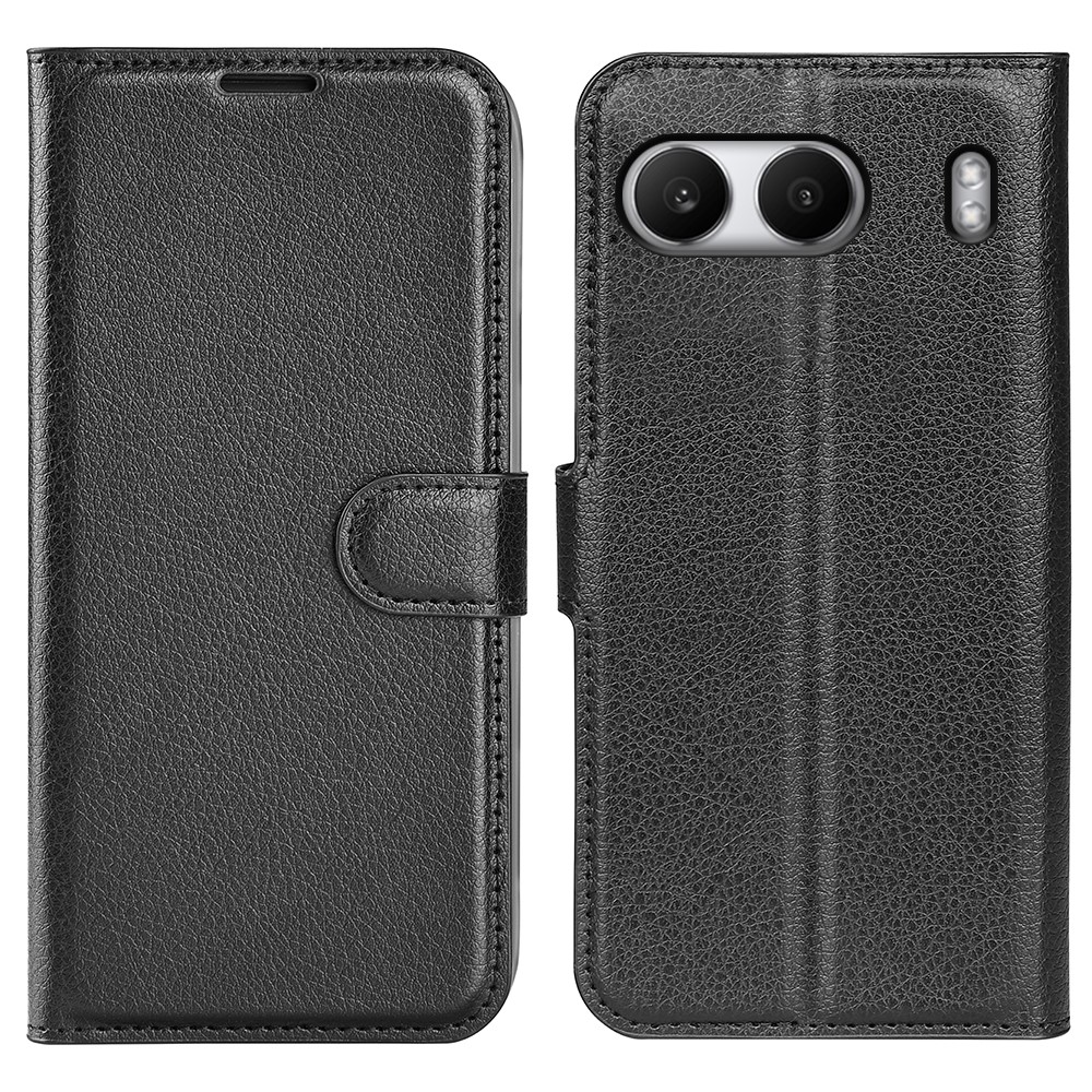 OnePlus Nord 4 Fodral Litchi Läder Svart