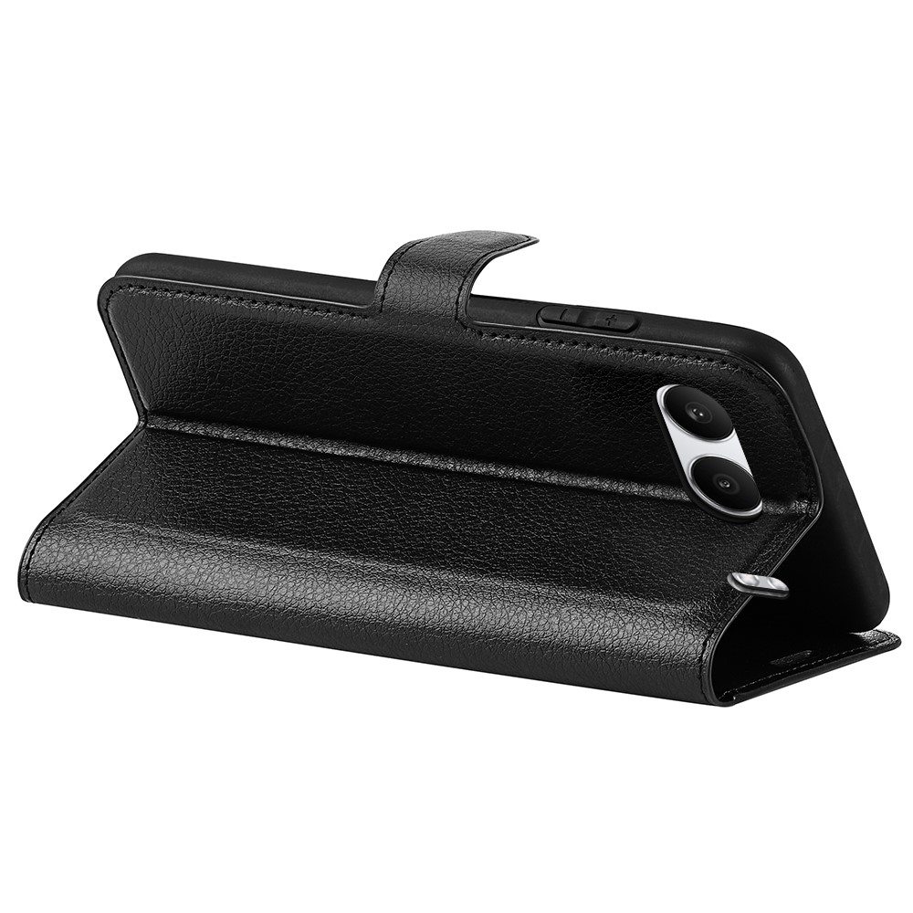  OnePlus Nord 4 Fodral Litchi Läder Svart