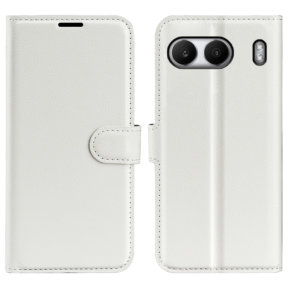  OnePlus Nord 4 Fodral Litchi Läder Vit