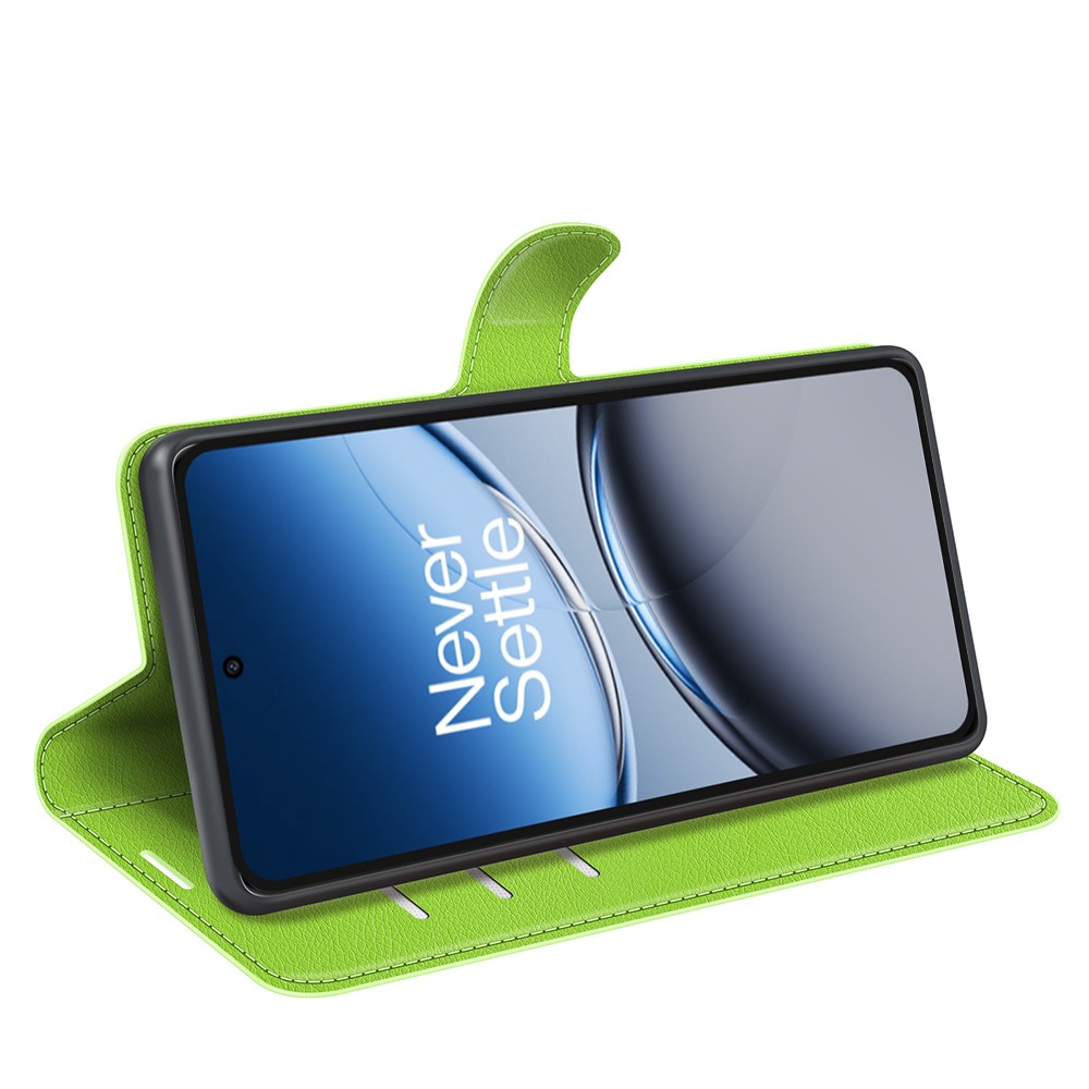  OnePlus Nord 4 Fodral Litchi Läder Grön
