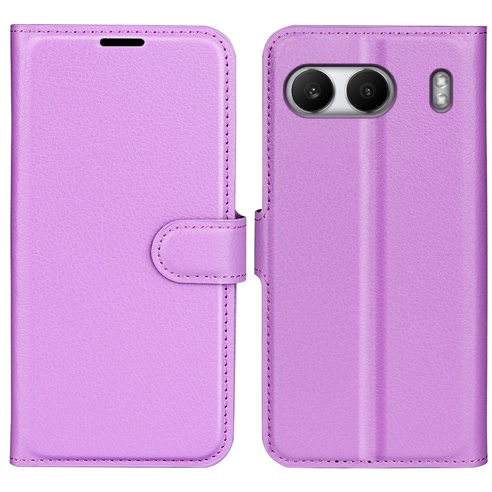  OnePlus Nord 4 Fodral Litchi Läder Lila