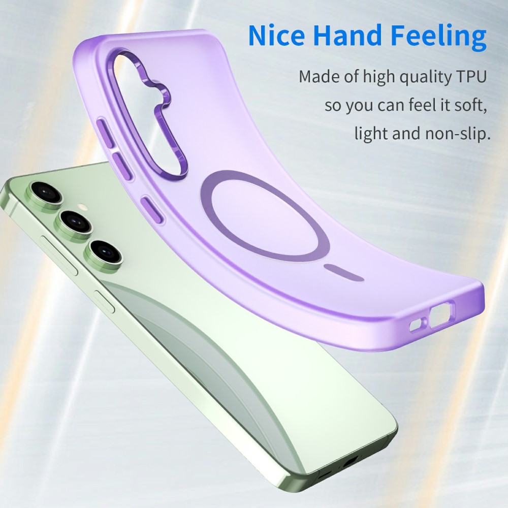  Samsung Galaxy S24 FE Skal MagSafe Slim Matt Lila