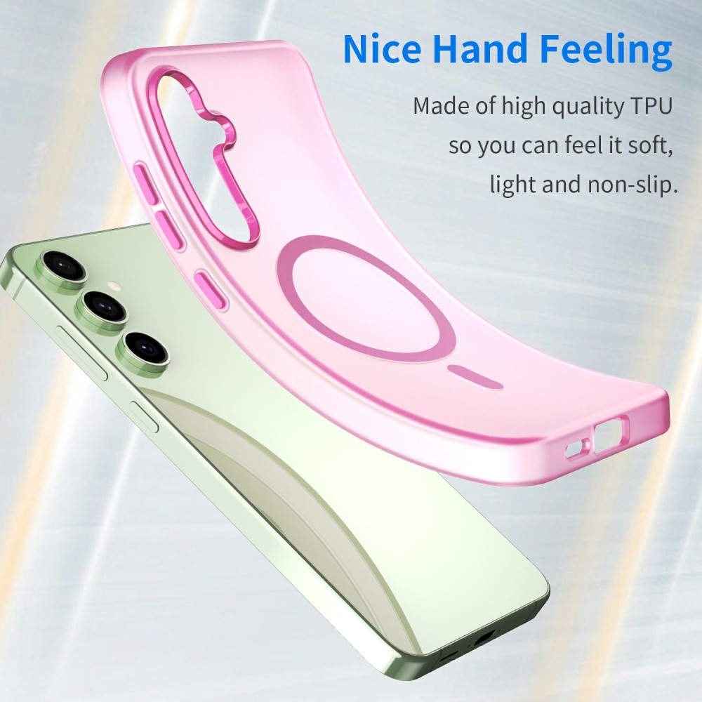  Samsung Galaxy S24 FE Skal MagSafe Slim Matt Rosa