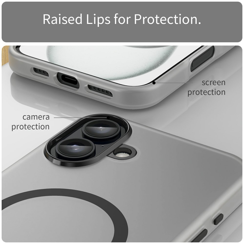  iPhone 16 Plus Skal MagSafe Slim Matt Svart