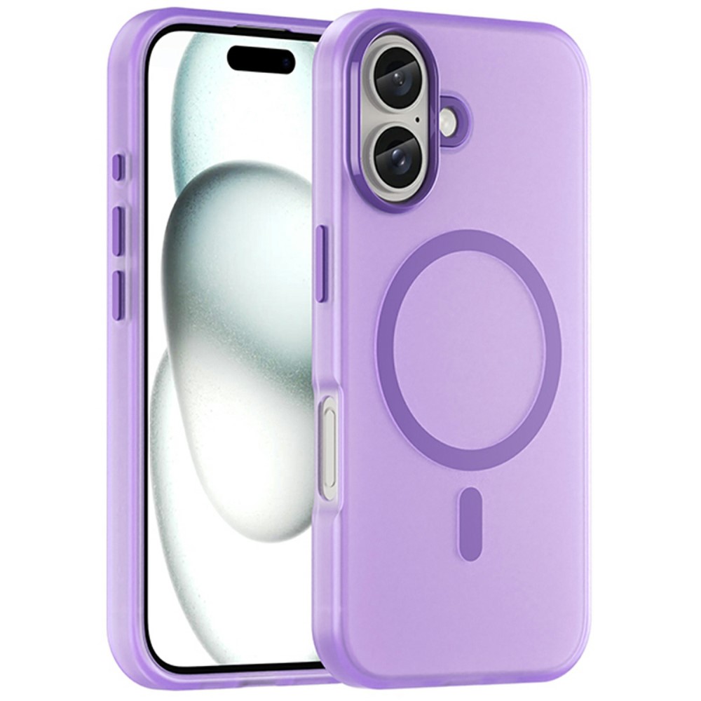  iPhone 16 Skal MagSafe Slim Matt Lila